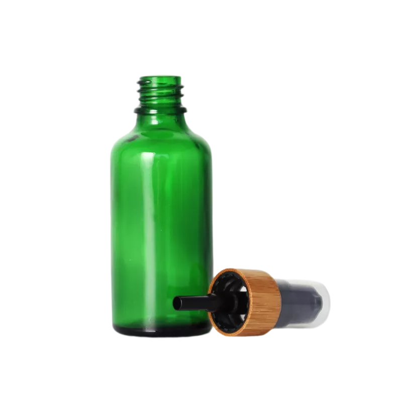 16-Unzen-Glaslotion-Flaschenbehälter mit Bambus