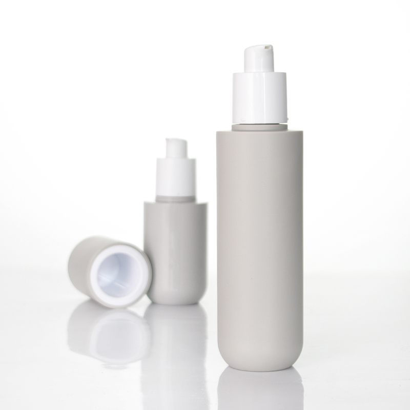 Runde PETG-Kunststoff-Lotionsflasche für die Hautpflege